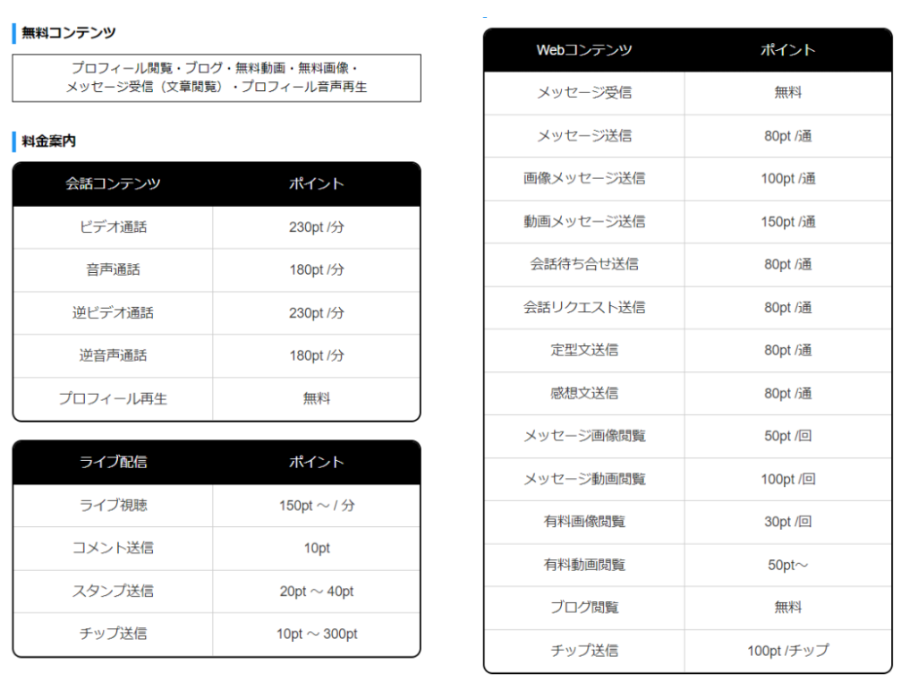 VIVO料金ポイント仕様